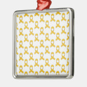 Gold Ribbon-Muster Silbernes Ornament (Links)