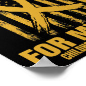 Gold Ribbon Niece Childhood Cancer Awareness Ameri Poster (Ecke)