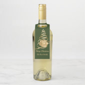 Gold Ribbon Weihnachten Prestige Flasche Hanger Ta Flaschenanhänger (Auf Flasche)