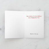 Gold Ribbon Weihnachtsbaum auf Grünen Weihnachten (Innenseite)