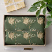 Gold Ribbon Weihnachtsbaum Geschenkpapier Seidenpapier (Geschenk)