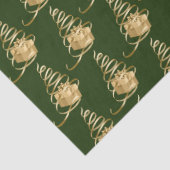 Gold Ribbon Weihnachtsbaum Geschenkpapier Seidenpapier (Detail)