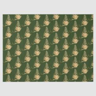 Gold Ribbon Weihnachtsbaum Geschenkpapier Seidenpapier