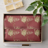 Gold Ribbon Weihnachtsbaum Geschenkpapier Seidenpapier (Geschenk)