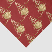 Gold Ribbon Weihnachtsbaum Geschenkpapier Seidenpapier (Detail)