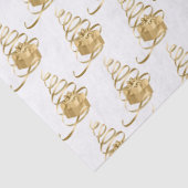 Gold Ribbon Weihnachtsbaum Geschenkpapier Seidenpapier (Detail)