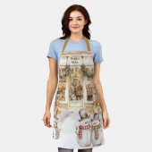 Gold Ribbon Winter Bäckerei Schürze (Getragen)