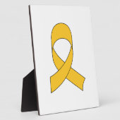 Gold Ribbon Zeichnend Fotoplatte (Seite)