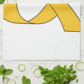 Gold Ribbon Zeichnend Geschirrtuch (Gefaltet)