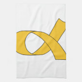 Gold Ribbon Zeichnend Geschirrtuch (Vertikal)