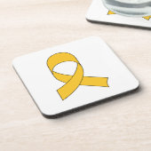 Gold Ribbon Zeichnend Getränkeuntersetzer (Linke Seite)