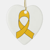 Gold Ribbon Zeichnend Keramikornament (Rechts)