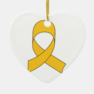 Gold Ribbon Zeichnend Keramikornament