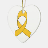 Gold Ribbon Zeichnend Keramikornament (Links)