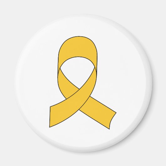 Gold Ribbon Zeichnend Magnet (Vorne)