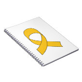Gold Ribbon Zeichnend Notizblock (Rechte Seite)