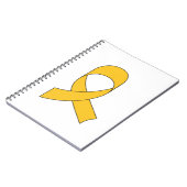 Gold Ribbon Zeichnend Notizblock (Linke Seite)