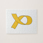Gold Ribbon Zeichnend Puzzle (Horizontal)