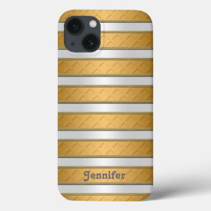 Gold Ribbons Personalisierte Kunst Case-Mate iPhone Hülle