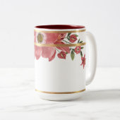 Gold Rimmed Floral Zweifarbige Tasse (VorderseiteRechts)