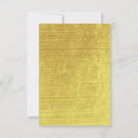 Gold Rings Elegantes Hochzeitessen Probe Dinner Einladung (Rückseite)