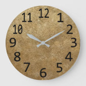 Gold Ripples Rundmuster Metallschau Uhren (Vorderseite)