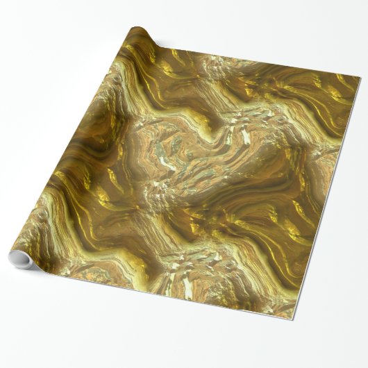 Gold River 1 Wrapping Paper Geschenkpapier (Ungerollt)