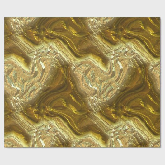 Gold River 1 Wrapping Paper Geschenkpapier (Flach)