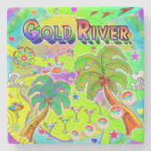 Gold River Mind Focus Coaster Steinuntersetzer (Vorderseite)