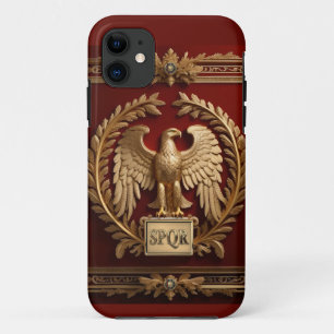 Gold Roman Kaiseradler über Rot Nr. 4 Case-Mate iPhone Hülle