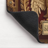 Gold Roman Kaiseradler über Rot Nr. 4 Mousepad (Ecke)