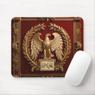 Gold Roman Kaiseradler über Rot Nr. 4 Mousepad