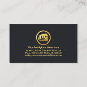 Gold Roof Handyman Tools Paint Spritzer Visitenkarte (Rückseite)