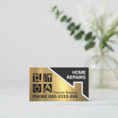 Gold Roof Handyman's Window Pane Visitenkarte (Stehend Vorderseite)