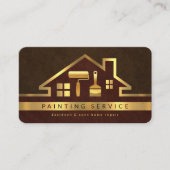 Gold Rooftop Gebäude Gold Brush Visitenkarte (Vorderseite)