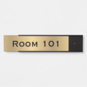 Gold Room Number Door Sign Hotel Office Gebäude Türschild (Vorderseite )