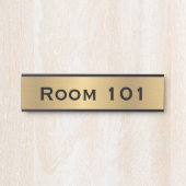 Gold Room Number Door Sign Hotel Office Gebäude Türschild (Vorderseite )