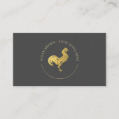 Gold Rooster Logo-Visitenkarte Visitenkarte (Vorderseite)