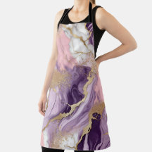 Gold, rosa Granit, weißer Marmor