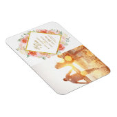 Gold, Rosa, Koralle und Pfirsichfarben Save the Da Magnet (Rechte Seite)