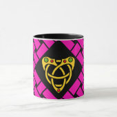 Gold/Rosa/schwarze Bänder/Webart, keltischer Tasse (Zentrum)