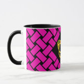 Gold/Rosa/schwarze Bänder/Webart, keltischer Tasse (Links)