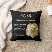 Gold-Rose A01G zum 50. Jahrestag Kissen (Decke)