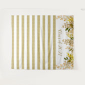 Gold Rose Abschluss Tapestry Wandteppich (Vorderseite (Horizontal))