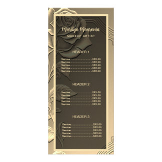 Gold Rose Beauty Salon Werbekarte