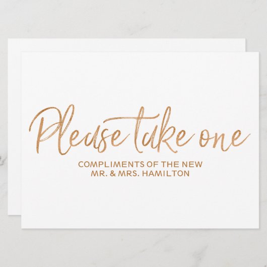 Gold Rose "Bitte nehmen Sie eine Gastgeschenke Hoc Einladung (Vorne/Hinten)