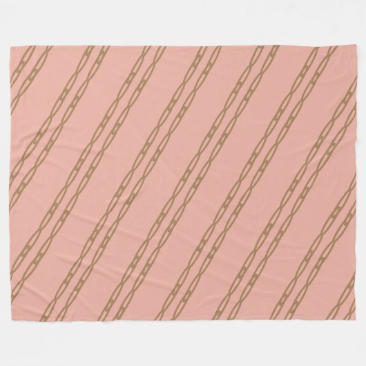 gold-rose chain blanket fleecedecke (Vorderseite (Horizontal))