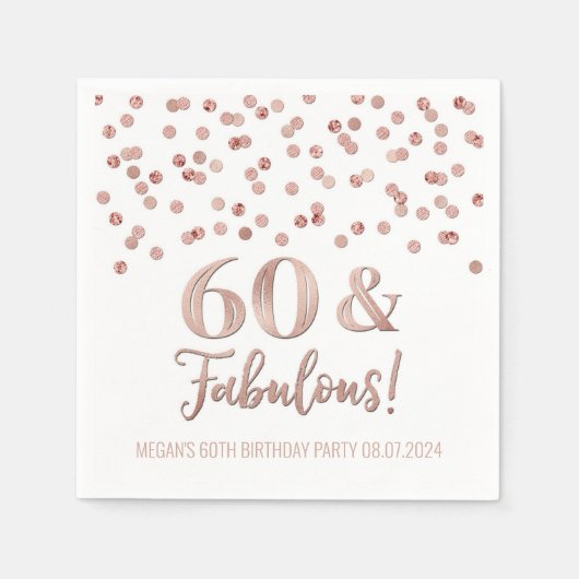 Gold Rose Confetti 60 & Fabulous Serviette (Vorderseite)