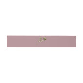 Gold-Rose Einladungsbanderole (Flach)