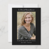 Gold Rose Elegantes Foto Orthodoxe Gedenkstätte Dankeskarte (Rückseite)